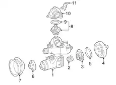Кольцо уплотнительное помпы MERCEDES-BENZ A011997244864 MB