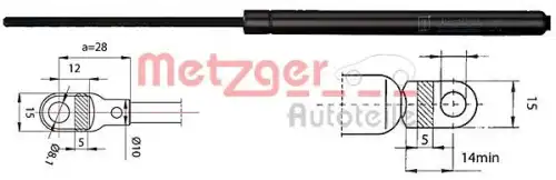 Амортизатор капота METZGER 2110213