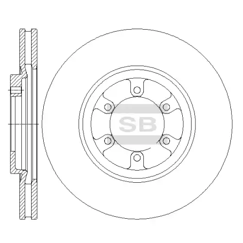 Тормозной диск SANGSIN SD1088