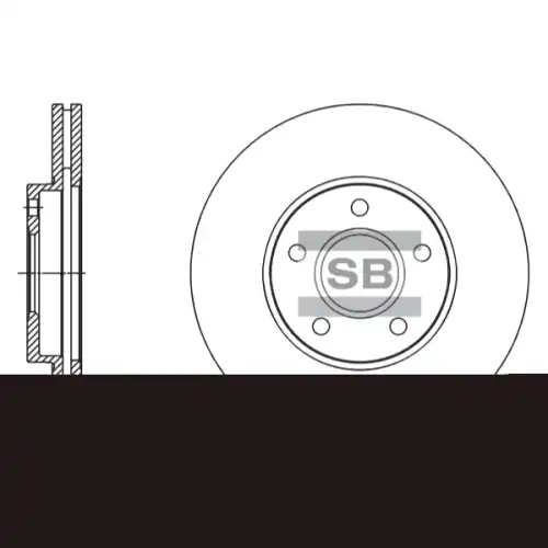Тормозной диск SANGSIN SD5305
