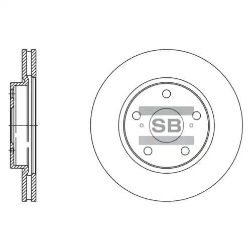Тормозной диск SANGSIN SD4093