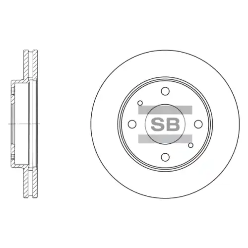 Тормозной диск SANGSIN SD1043