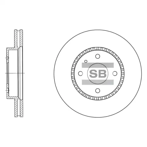 Тормозной диск SANGSIN SD3005