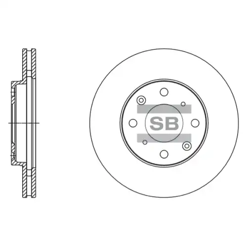Тормозной диск SANGSIN SD4113