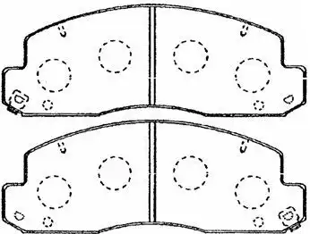 Колодки дисков. ADVICS A1N060 AISIN