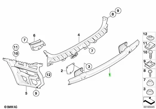 Кронштейн бампера 51127179675 BMW
