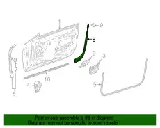 Уплотнитель двери MB 238 727 22 00