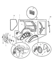 Уплотнитель 55135958AJ CHRYSLER