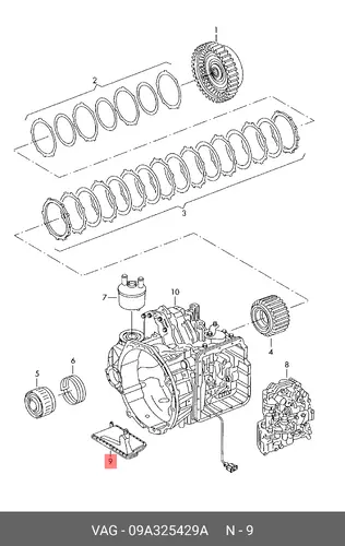 Фильтр масляный VAG 09A 325 429 A
