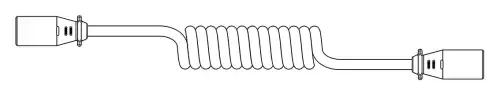 Spiral electric wire 651537 ERICH JAEGER