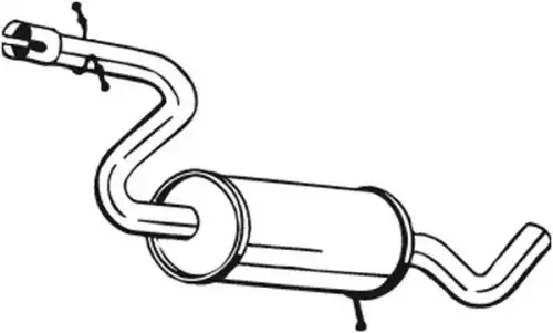 Глушитель центральный 233181 BOSAL