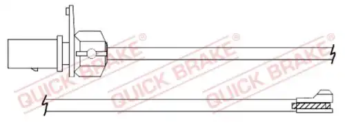 Датчик тормозных колодок QUICK BRAKE WS0358A