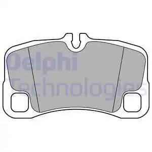 Тормозные колодки дисковые задняя ось DELPHI LP2696