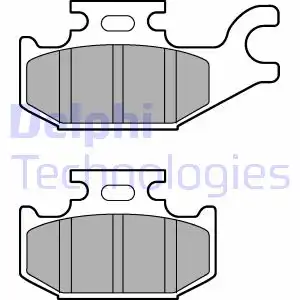 Тормозные колодки дисковые передняя ось DELPHI LP3191