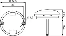 Фонарь задний HELLA 2SB357028011