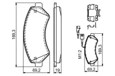Тормозные колодки дисковые BOSCH 0 986 494 580