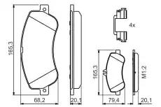 Тормозные колодки дисковые BOSCH 0 986 494 648