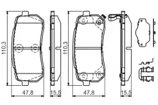 Тормозные колодки дисковые BOSCH 0 986 494 608
