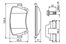 Тормозные колодки дисковые BOSCH 0 986 494 649
