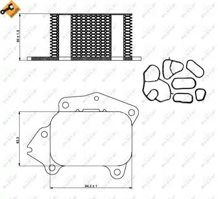 Радиатор кондиционера (конденсатор) NRF 31333