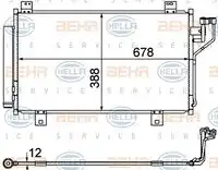 Радиатор кондиционера (конденсатор) HELLA 8FC351344604