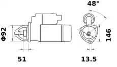 Стартер LETRIKA MS117