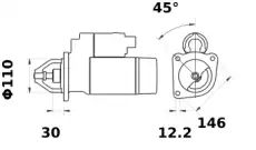 Стартер LETRIKA MS79