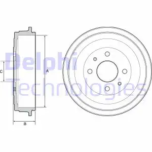 Тормозной барабан DELPHI BF528