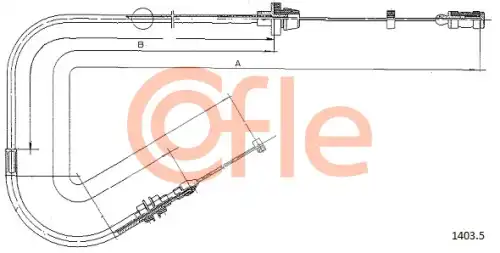 Тросик газа 14035 COFLE
