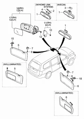 КРЫШКА ЗЕРКАЛА ДВЕРИ 876504D000 HYUNDAI