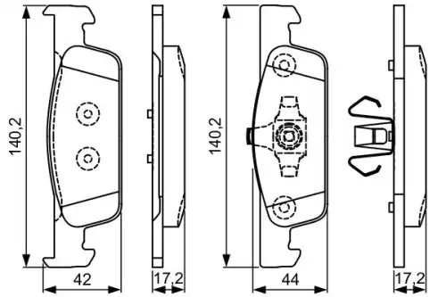 Тормозные колодки дисковые BOSCH 0 986 495 334