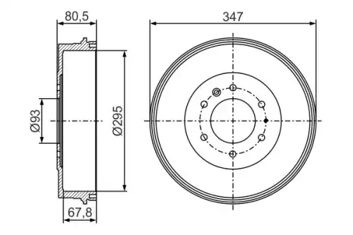 0 986 477 280 Тормозной барабан BOSCH