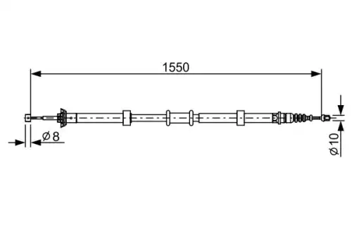 ТОРМОЗНОЙ ТРОС 1 987 482 527 BOSCH