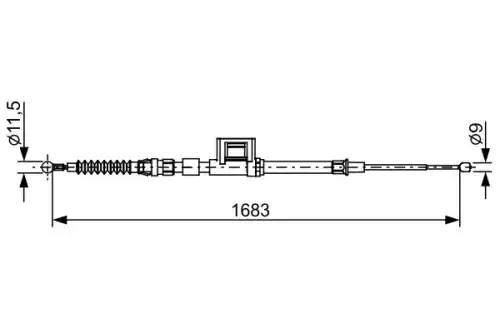ТОРМОЗНОЙ ТРОС 1 987 482 645 BOSCH