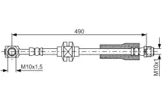 Тормозной шланг 1 987 481 809 BOSCH