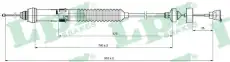 Трос сцепления LPR C0018C