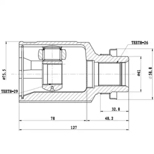 ЗИКМАР_ШРУС ВНУТРЕННИЙ Z87718R ZIKMAR