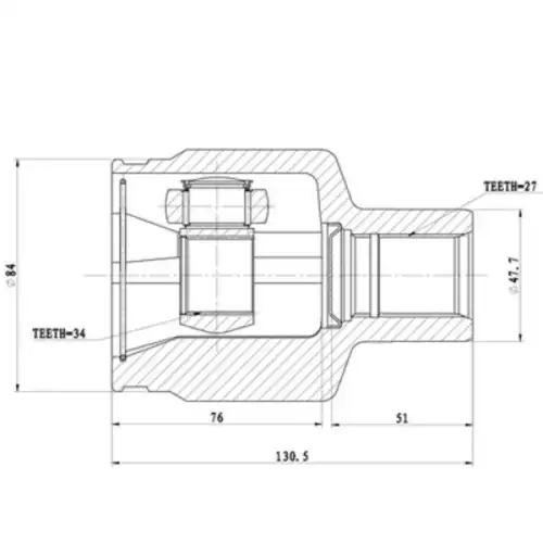 Z87696R ZIKMAR ШРУС ВНУТРЕННИЙ