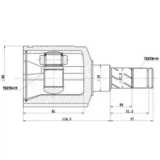 Z87860R ZIKMAR ШРУС ВНУТРЕННИЙ