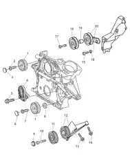 ролик обводной MB 05117691AA CHRYSLER