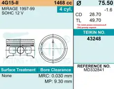 Поршень TEIKIN 1шт 43248STD