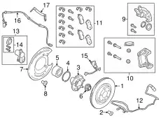 CALIPER - BRAKE LR084114 LAND ROVER