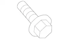 HEXAGON-HEAD BOLT 90027802502 PORSCHE