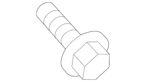 HEXAGON-HEAD BOLT 90027802502 PORSCHE