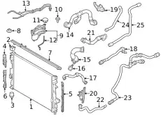 HOSE - DEGAS COOLING SYSTEM LR094125 LAND ROVER