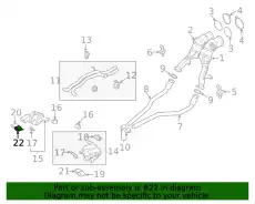 TAIL PIPE 95B253681Q PORSCHE