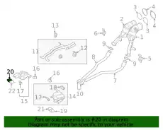 TAIL PIPE 95B253681R PORSCHE