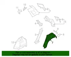WHEEL HOUSING 95B809410BYGRV PORSCHE