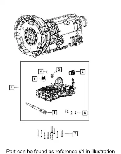 Поддон картера КПП CHRYSLER RL259301AB