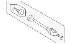  LR073345 LAND ROVER, ВАЛ ЗАДНЕГО МОСТА